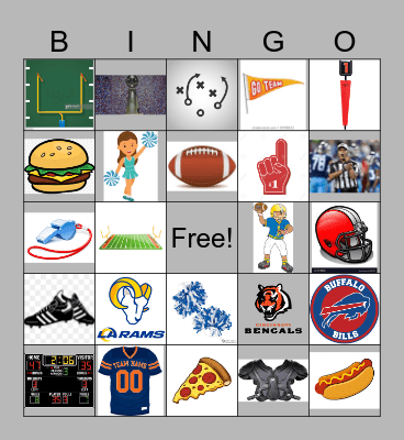 FOOTBALL Bingo Card