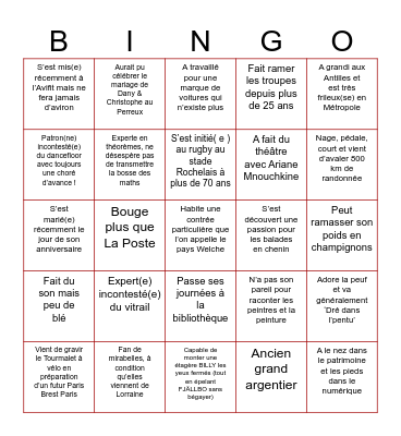 PicNic & Farandoles Bingo Card