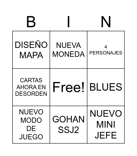 MAX GEKISHIN POLLA Bingo Card