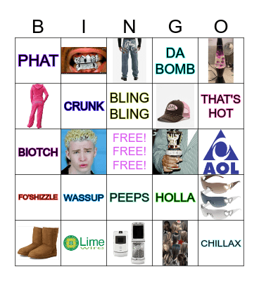 y2k LINGO BINGO Card
