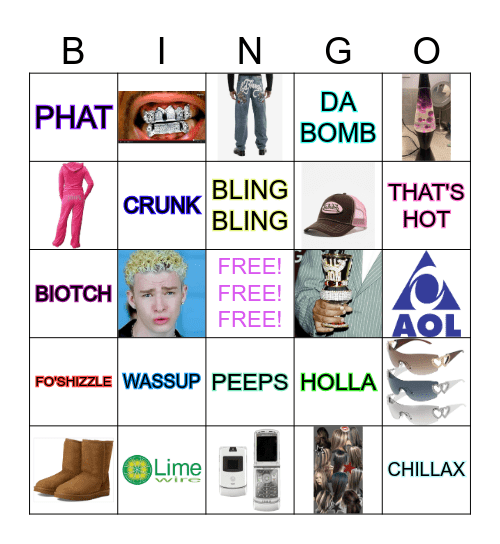 y2k LINGO BINGO Card