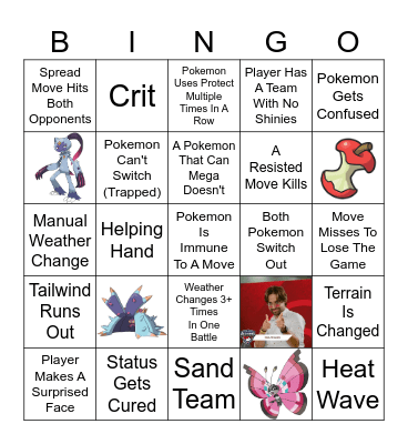 Worlds 2026 VGC Bingo Card