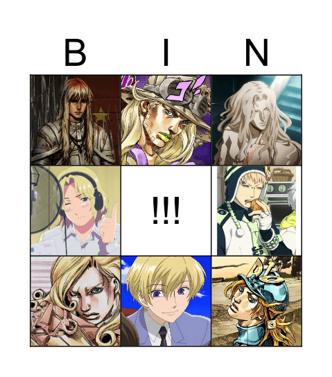 Transition goals Bingo Card
