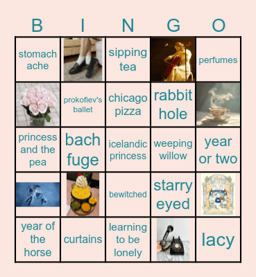 laufey bingo Card