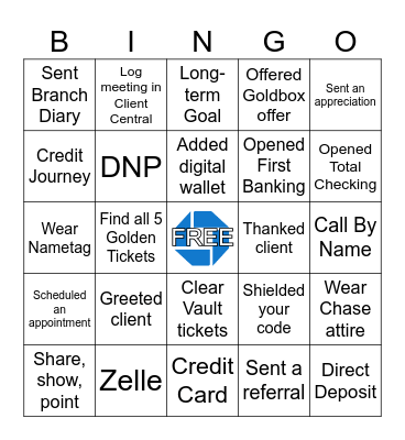 PRYOR RD BINGO Card