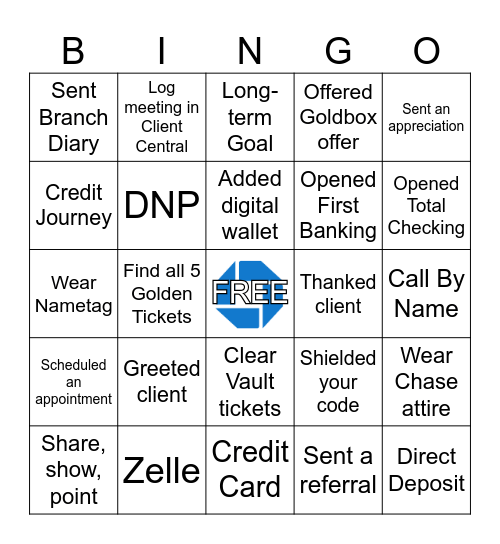 PRYOR RD BINGO Card