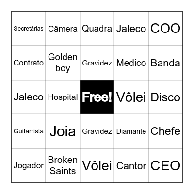 Bingo do Franverso Bingo Card