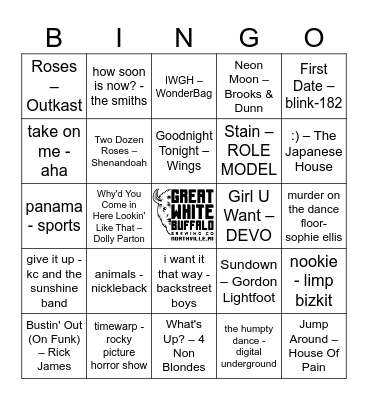 Nolan's Mix 6.0 Bingo Card