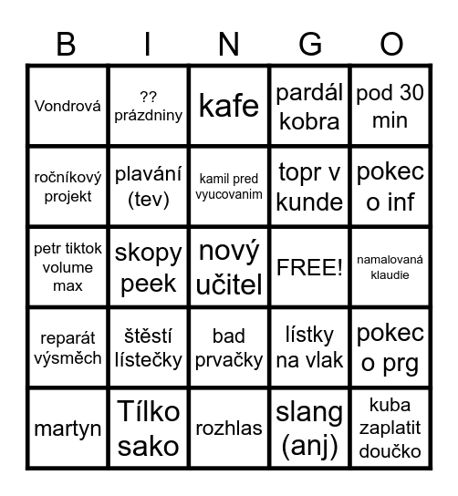 hajlz haiser Bingo Card