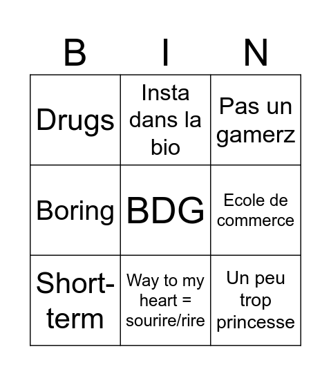 Skip Bingo Card
