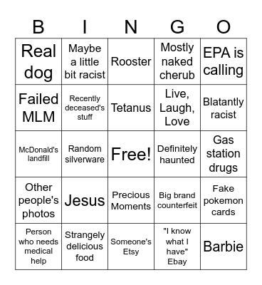 Flea market bingo Card