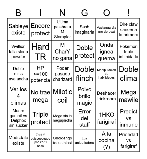 Worlds 2026 Bingo Card