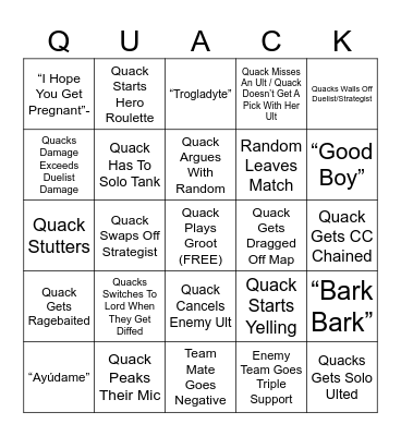 ThatOneQuackr's Rivals Bingo Card