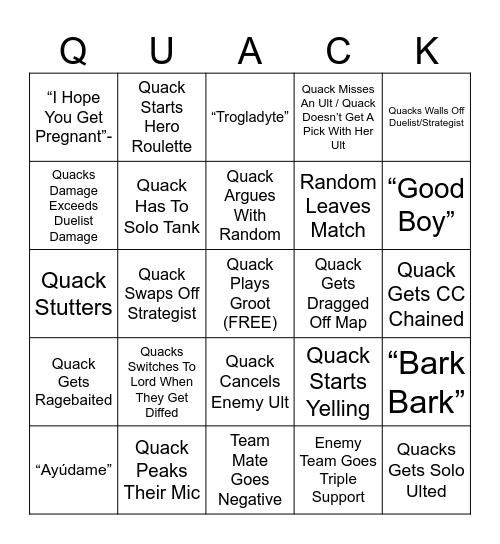 ThatOneQuackr's Rivals Bingo Card