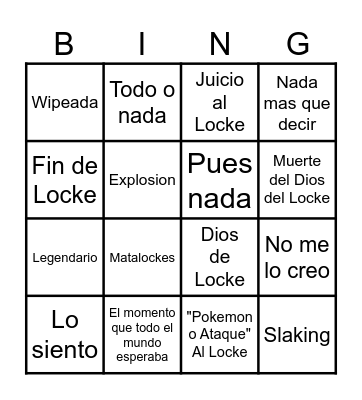 Folagor Titulos de Locke Bingo Card