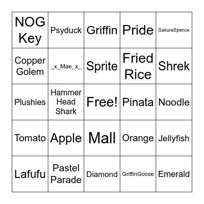 Empire August Bingo Card
