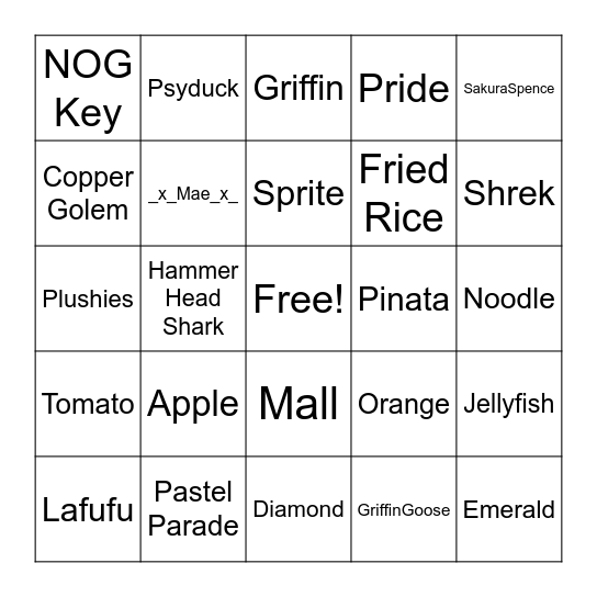 Empire August Bingo Card