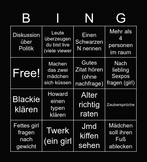 Ome 2.0 Bingo Card