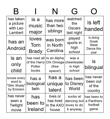 Mystagogue Bingo! Bingo Card