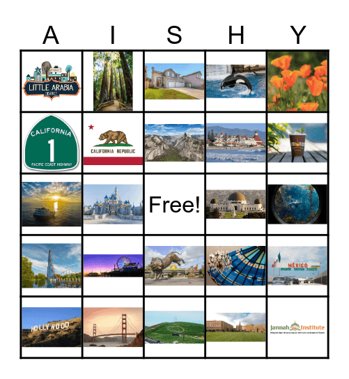 Nawalie's Bingo Card Bingo Card