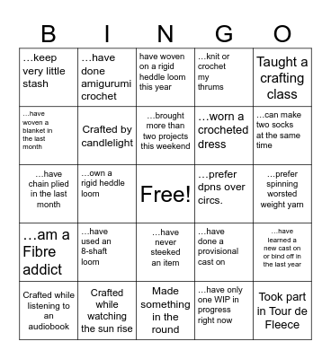 Tūī Ridge 2026 Bingo Card