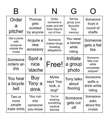 Tony’s Big Gay Bingo Card