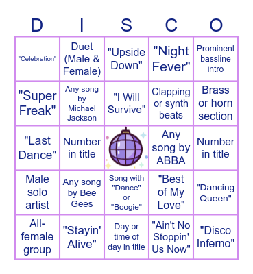 Let's Bingo Card