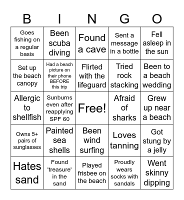 4 Bingo Card