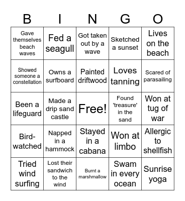 9 Bingo Card