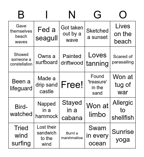 9 Bingo Card