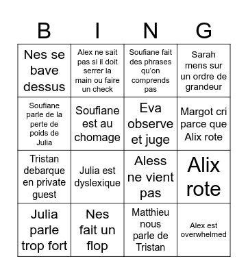 Retrouvaille de la secte Bingo Card