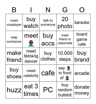 67 Bingo Card