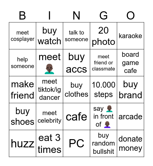 67 Bingo Card