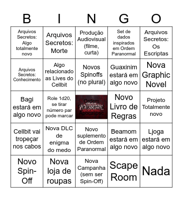 Segredos Revelados Bingo Card