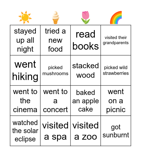 Classmate bingo - find someone who... Bingo Card
