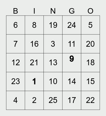 TRIVIA BINGO Card