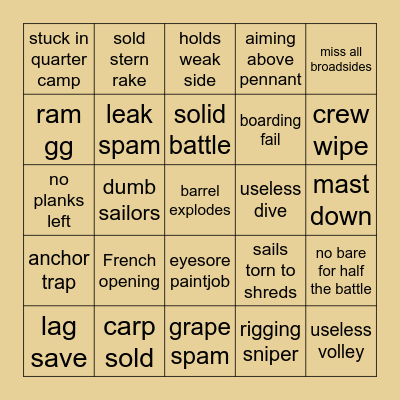 nco battle bingo Card