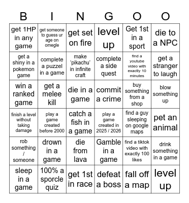 Bro vs Bro vs Bro Bingo Card