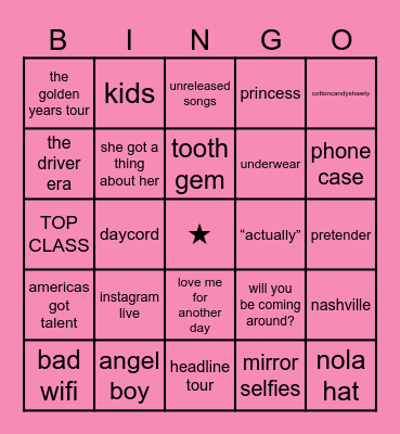 ★ THOMAS DAY BINGO ★ Bingo Card