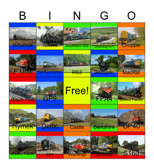 The North Yorkshire Moors Railway and other Railroads that I would like to get paid while Laurie passed away one day Bingo Card