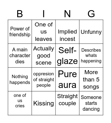 [LSP] BINGO BORED(A) Bingo Card