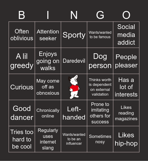 TAOHK&I Kinnies - Mimic Mike Bingo Card