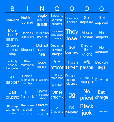Dih and white powder Bingo Card