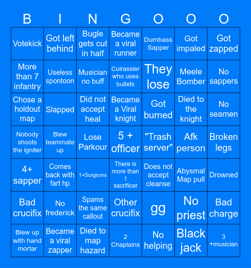 Dih and white powder Bingo Card