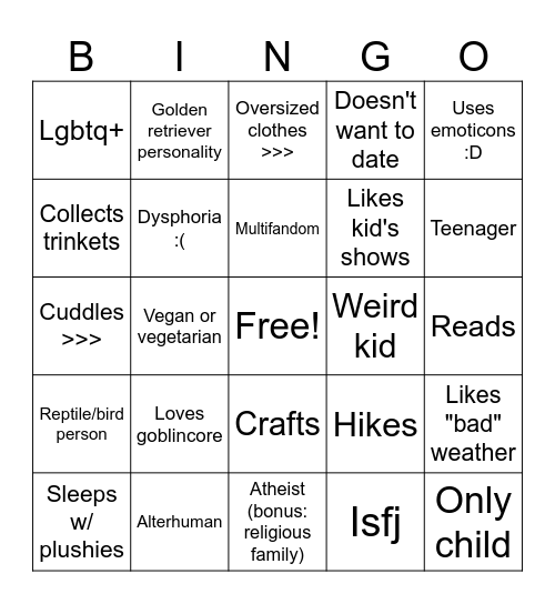 How similar are we? Bingo Card