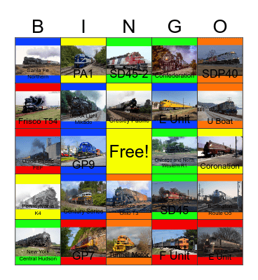 The Grand Trunk Western, the Chicago and North Western, the Atchison, Topeka and Santa Fe and other Railroads in Chicago Bingo Card