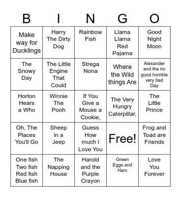 The Leahy's Next Chapter Baby Shower Bingo Card
