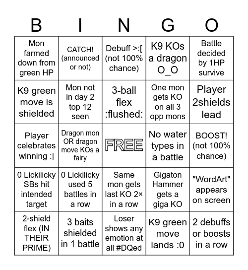 Worlds 2026 VR BUNGOOOO Bingo Card