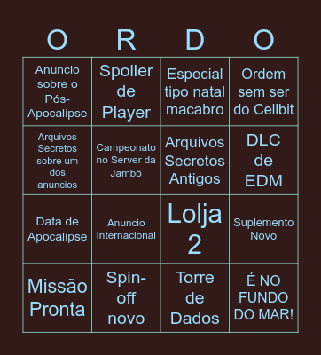 REVELANDO Bingo Card