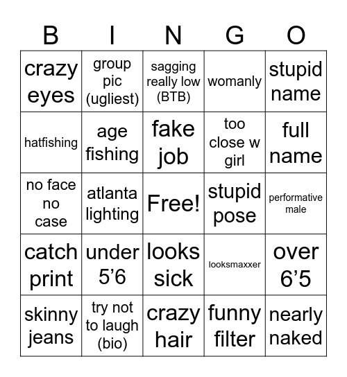 SWIPINGGG Bingo Card